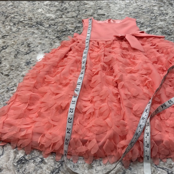 American Princess | formal coral party dress with built in tulle petticoat - Picture 6 of 16